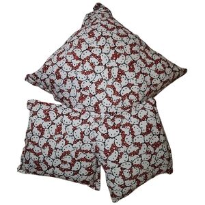 Hello Kitty Hand Crafted Accent Pillow Lot Of 3